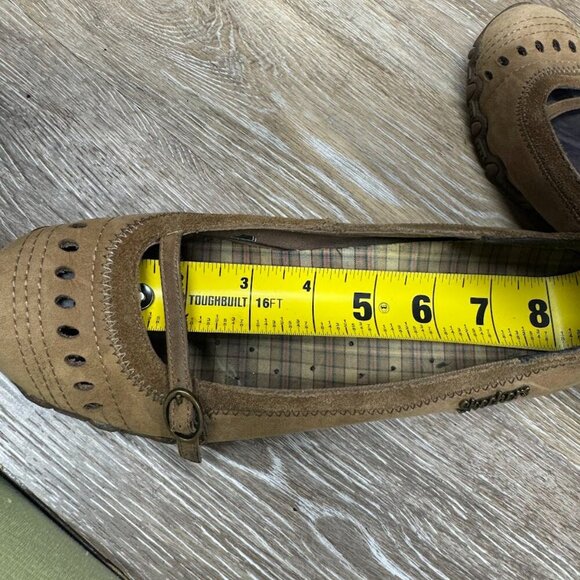 Skechers Tan Suede Wedge Slip On Shoes Women's See picture for sizing - Picture 5 of 7